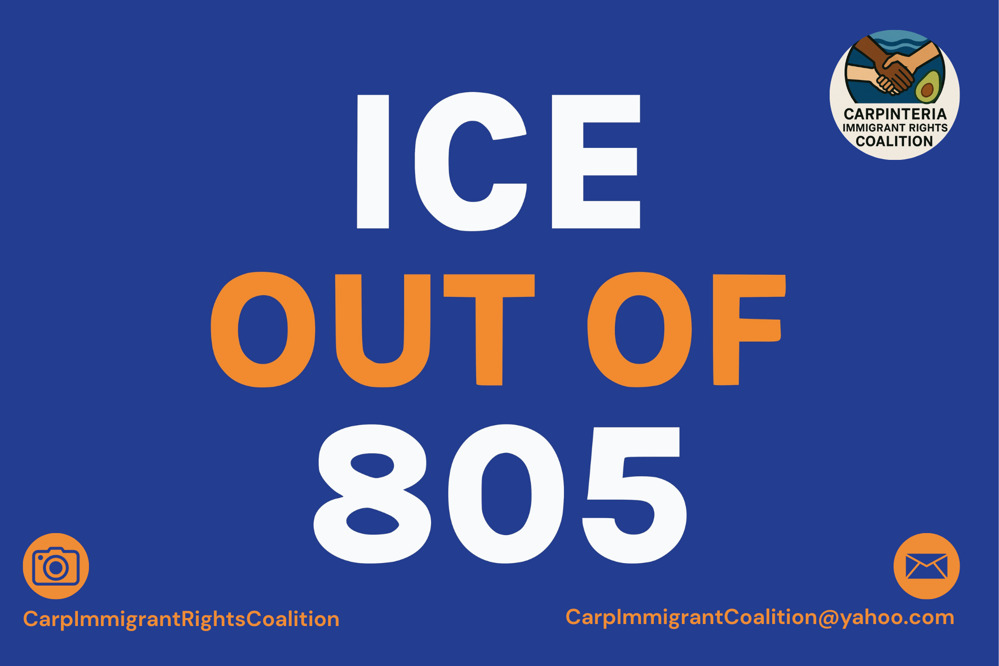 ICE Out of 805 poster