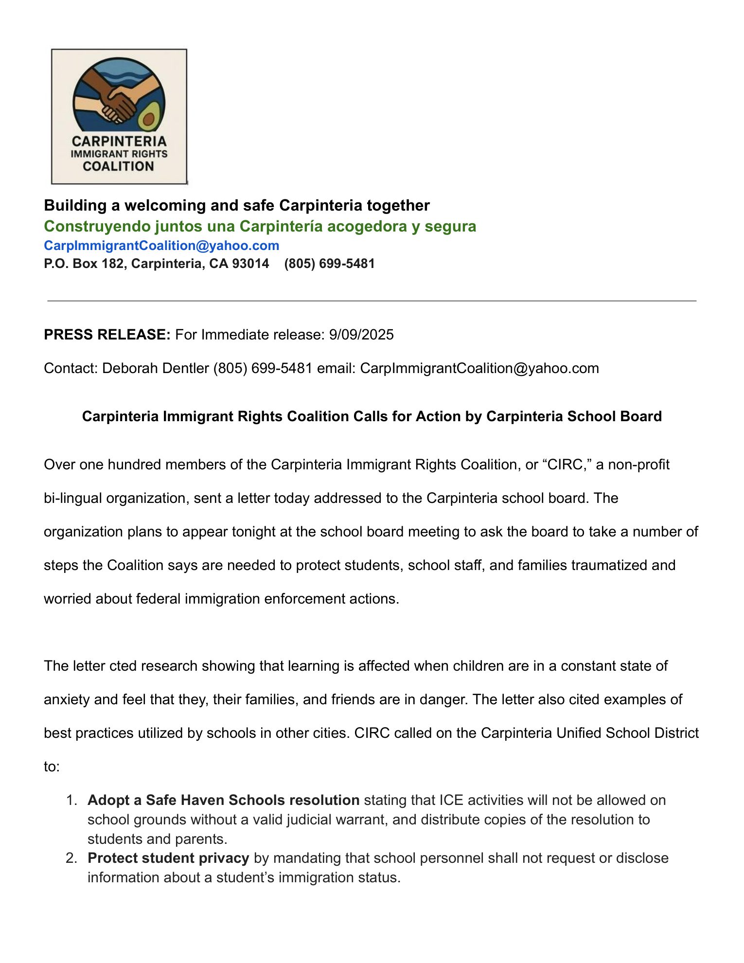 Press Release 3 cover