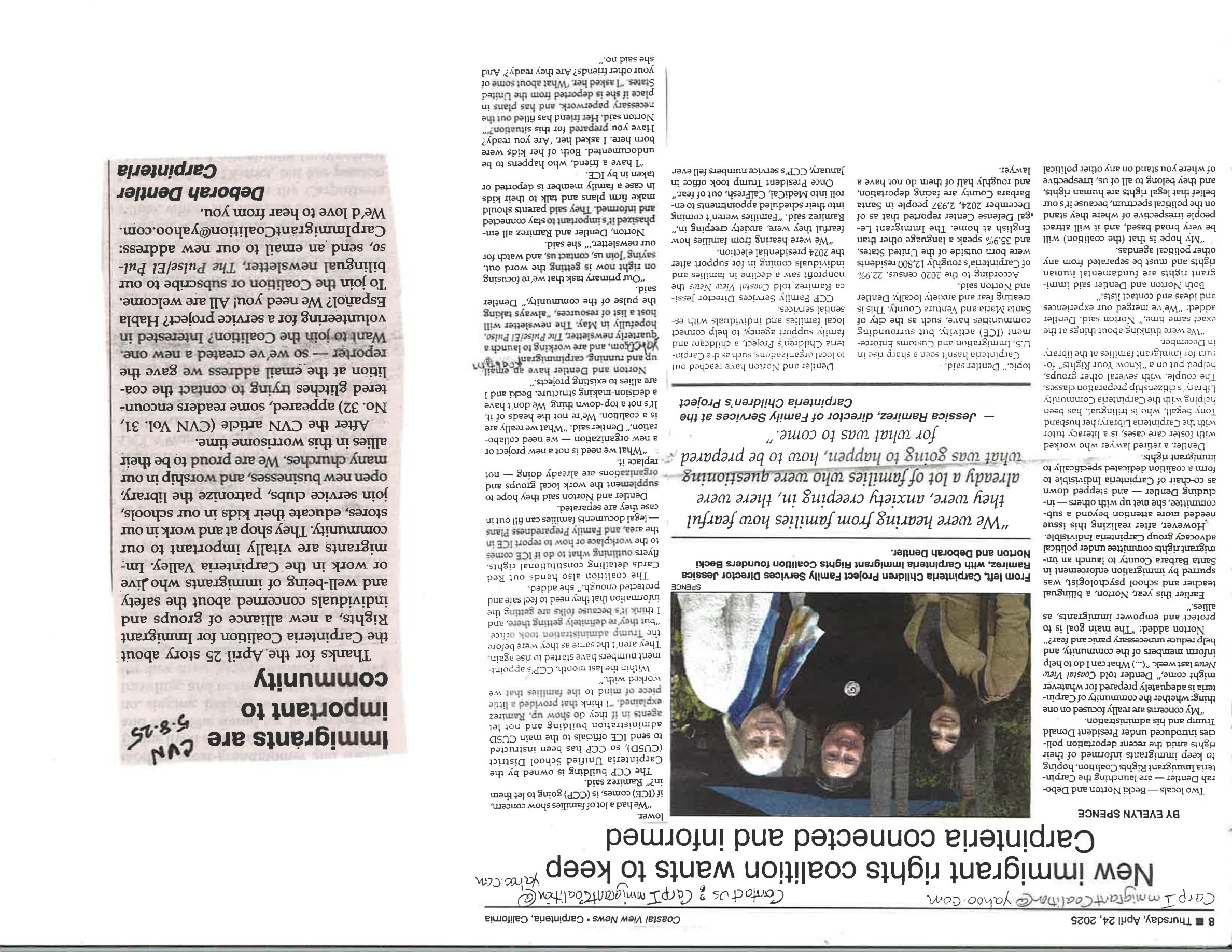 Coastal Views News article about CIRC