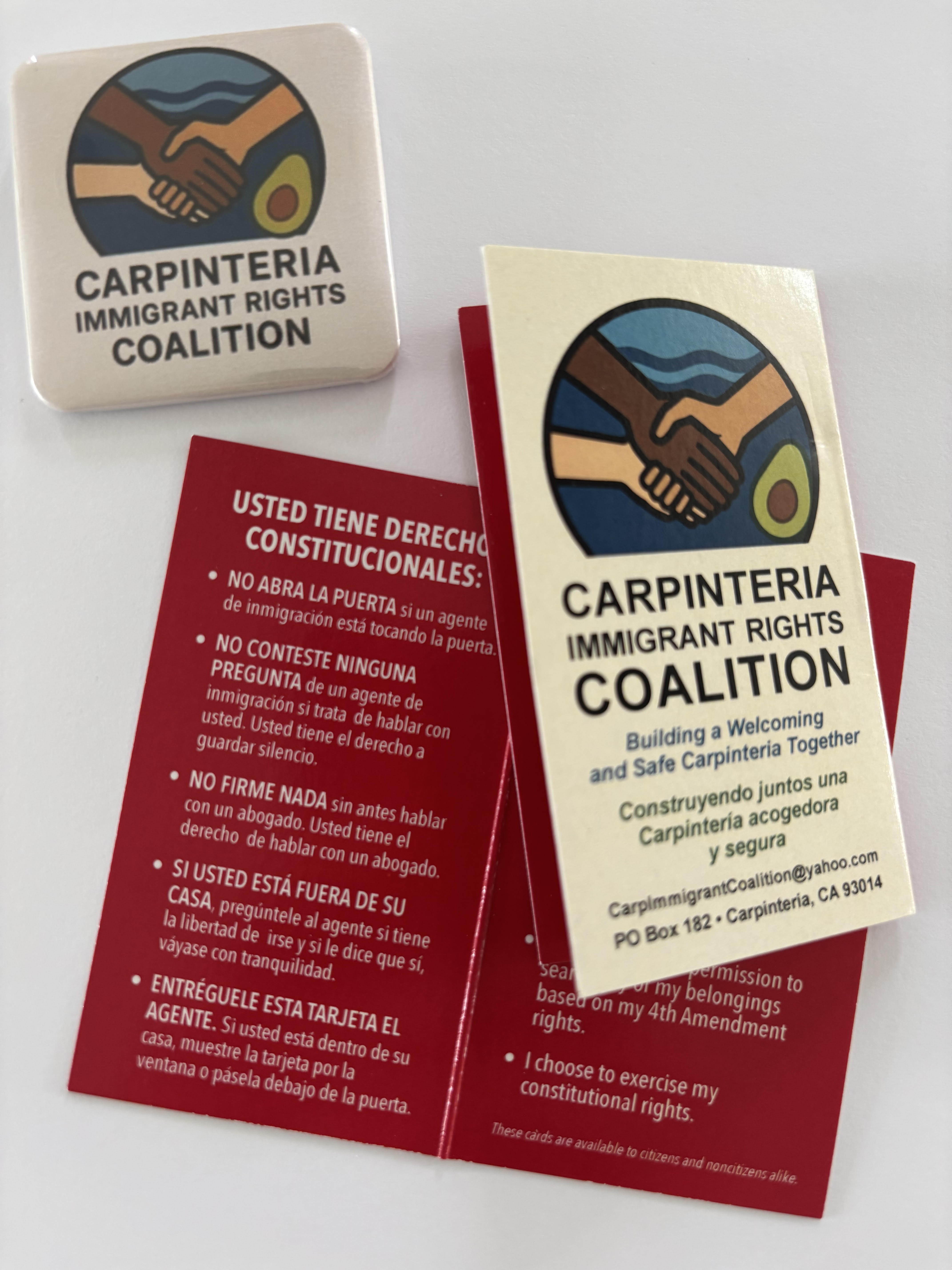CIRC Red Know Your Rights Card and membership button